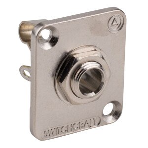 Switchcraft E11 1/4" Mono EH Panel Mount Jack Nickel